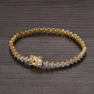 14K Gold 2ct Diamond Womens Tennis Bracelet 14 Karat Silver Jewelry 7" 8" Size